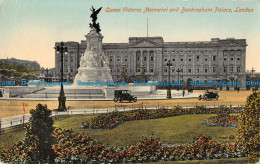 R165822 Queen Victoria Memorial And Buckingham Palace. London. Valentine - Altri & Non Classificati
