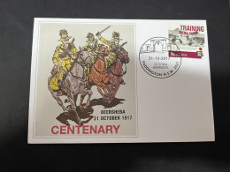 1-6-2024 (2) Battle Of Beersheba Memorial (31th October 1917) Postmark For Centenary 31-10-2017 (WWI Military Stamp) - Militaria
