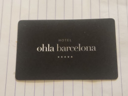 SPAIN OHLA BARCELONA-hotal Key Card-(1109)-used Card - Cartes D'hotel