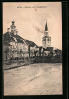 AK Mitau, Rathaus Und Trinitatiskirche  - Lettonie