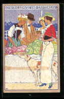 Künstler-AK Bern, Landes-Ausstellung 1914, Gemüse Und Gartenbau  - Tentoonstellingen