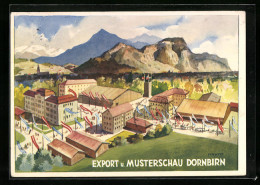 Künstler-AK Dornbirn, Export- Und Musterschau 1949, Totalansicht  - Tentoonstellingen