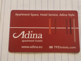 SWIZERLAND-ADINA APARTMENT-hotal Key Card-(1113)-used Card - Chiavi Elettroniche Di Alberghi