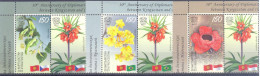 2024.Kyrgyzstan, 30y Of Diplomatic Relations With Brazil, Indonesia, Czechis,  3v With Labels,  Mint/** - Kirghizistan