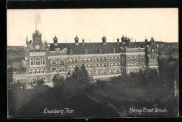 AK Eisenberg /Thür., Herzog Ernst-Schule Mit Park  - Eisenberg