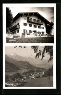 AK Berchtesgaden, Ortsansicht Aus Der Vogelschau Und Auerwirt  - Berchtesgaden