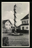 AK Erkheim, Kriegerdenkmal Mit Häusern  - Autres & Non Classés