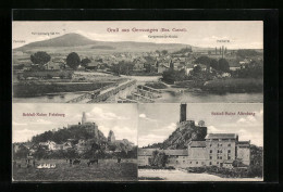 AK Gensungen, Panorama, Schloss-Ruine Felsburg Und Altenburg  - Autres & Non Classés