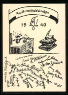 AK Waldsassen, Haustöchterschule 1940, Herd Und Bücher  - Waldsassen