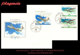 RUSIA SPD-FDC. 1979-20 AVIONES DE LA COMPAÑÍA AEROFLOT - FDC