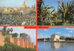 CPSM En Promenade à Marrakech-Timbre       L2966 - Marrakesh