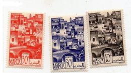 * Lot De 3 Timbres - Maroc Pont Bein Mdoum Bridge - NEUF Sans Charnière - Morocco (1956-...)