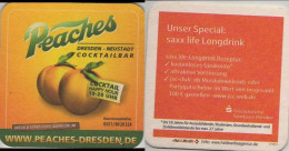 5003813 Bierdeckel Quadratisch - Gaststätte - Peaches, Dresden - Sous-bocks
