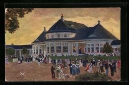 AK München, Bayrische Gewerbeschau 1912, Hauptrestaurant, Ganzsache Bayern  - Tentoonstellingen