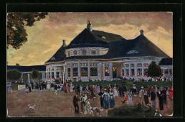 AK München, Bayrische Gewerbeschau 1912, Hauptrestaurant In Der Dämmerung, Ganzsache Bayern  - Expositions