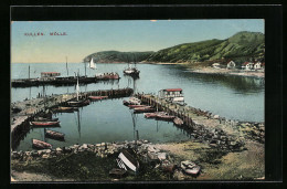 AK Mölle /Kullen, Der Hafen  - Zweden