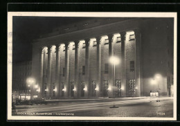 AK Stockholm, Konserthuset I Kvällsbelysning  - Sweden