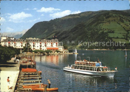 72309395 Zell See Ufer Promenade Mit Grand Hotel Zell Am See - Autres & Non Classés