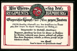 Künstler-AK Hamburg-Rotherbaum, Ein Ehrentag Des Regiments 76 Hamburg, Siegreicher Kampf Der 76er Gegen Zuaven 1914  - Regiments