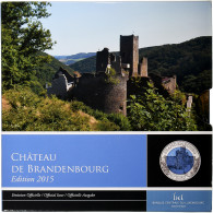 Luxembourg, Henri, 5 Euro, Château De Brandenbourg, BE, 2015, Bimétallique - Lussemburgo
