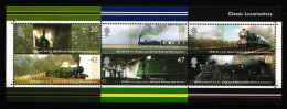 Großbritannien Block 18 Mit 2174-2179 Postfrisch Lokomotiven #HY945 - Autres & Non Classés