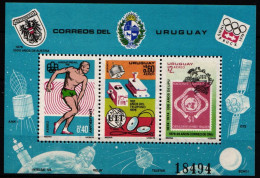 Uruguay Block 30 Postfrisch Olympia, Telefon, Post #IB069 - Uruguay