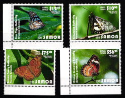 Samoa 1255-1258 Postfrisch Tiere Schmetterlinge #IB126 - Samoa