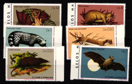 Sao Tome E Principe 673-678 Postfrisch Tiere #IB116 - Sao Tome Et Principe