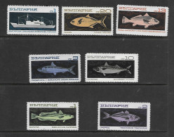 BULGARIE 1969 POISSONS-BATEAUX  YVERT N°1732/1739 NEUF MNH** - Fishes