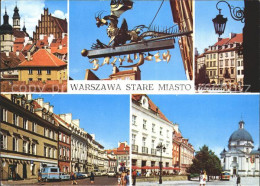 72308437 Warszawa Widok Na Stare Miasto Wywieszka Restauracji Bazyliszek Rynek S - Pologne