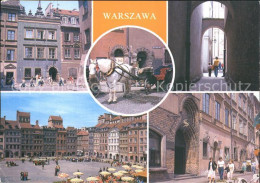 72308435 Warszawa Teilansichten Markt Pferdekutsche Gasse  - Pologne