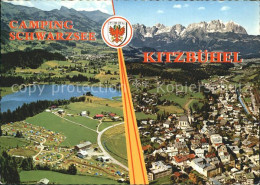 72308383 Kitzbuehel Tirol Camping Schwarzsee Fliegeraufnahme Kitzbuehel - Sonstige & Ohne Zuordnung
