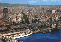72308350 Barcelona Cataluna Hafenpartie Fliegeraufnahme  - Other & Unclassified