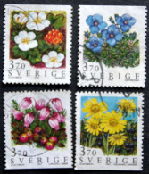 Schweden 1995   FLOWERS MiNr. 1883-86  (O)  ( Lot  L 640 ) - Oblitérés