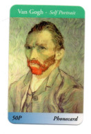 Portrait Van Gogh Peintre Peinture  Télécarte Angleterre Royaume-Unis Phonecard (W 775) - Collezioni