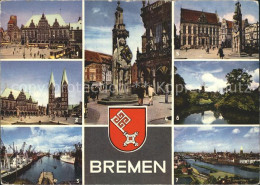 72307112 Bremen Marktplatz Rathaus Ueberseehafen Schuetting Und Roland Arbergen - Bremen
