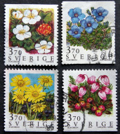 Schweden 1995   FLOWERS MiNr. 1883-86  (O)  ( Lot  L 641 ) - Gebraucht