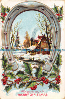 R164131 Greetings. Wishing You A Merry Christmas. Winter Scene. 1910 - Monde