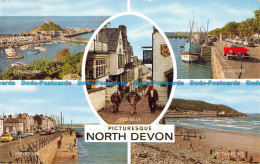 R164874 Picturesque North Devon. Multi View. Salmon. 1967 - Monde