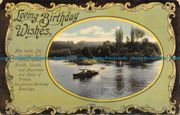 R164136 Greetings. Loving Birthday Wishes. Lake. H. B. 1909 - Monde