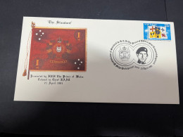 2-6-2024 (9) Australia -  The Standard (flag) Militay Prince Of Wales (now King Charles III) 1981 - FDC