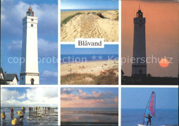 72305876 Blavand Leuchttuerme Watt Strand Blavand - Denmark