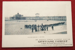 CPA Pionnière. Blankenberghe - Le Pier - Anes Au Repos - Publicité Gentiane Imbert. - Blankenberge