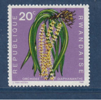 Rwanda, **, Yv 253, Mi 272A, SG 261, Orchidée Diaphananthe Fragrantissima, Fleur, - Neufs