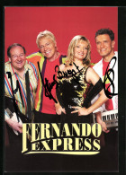 AK Musiker Der Band Fernando Express Mit Autograph  - Musik Und Musikanten