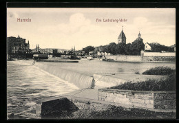 AK Hameln, Am Lachsfang-Wehr  - Hameln (Pyrmont)