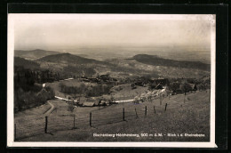 AK Sasbachwalden Im Schwarzwald, Gasthaus Und Pension Bischenberg-Hörchenberg, Blick In Die Rheinebene  - Sasbach