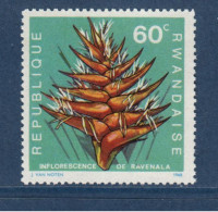Rwanda, **, Yv 255, Mi 274A, SG 263, Fleur, Ravenala Madagascariensis, - Neufs