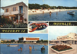 72304941 Novalja Strand Stadtansicht Novalja - Croatie