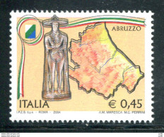 Turistica 2004 Abruzzo Varietà Colori Fuori Registro - Varietà E Curiosità